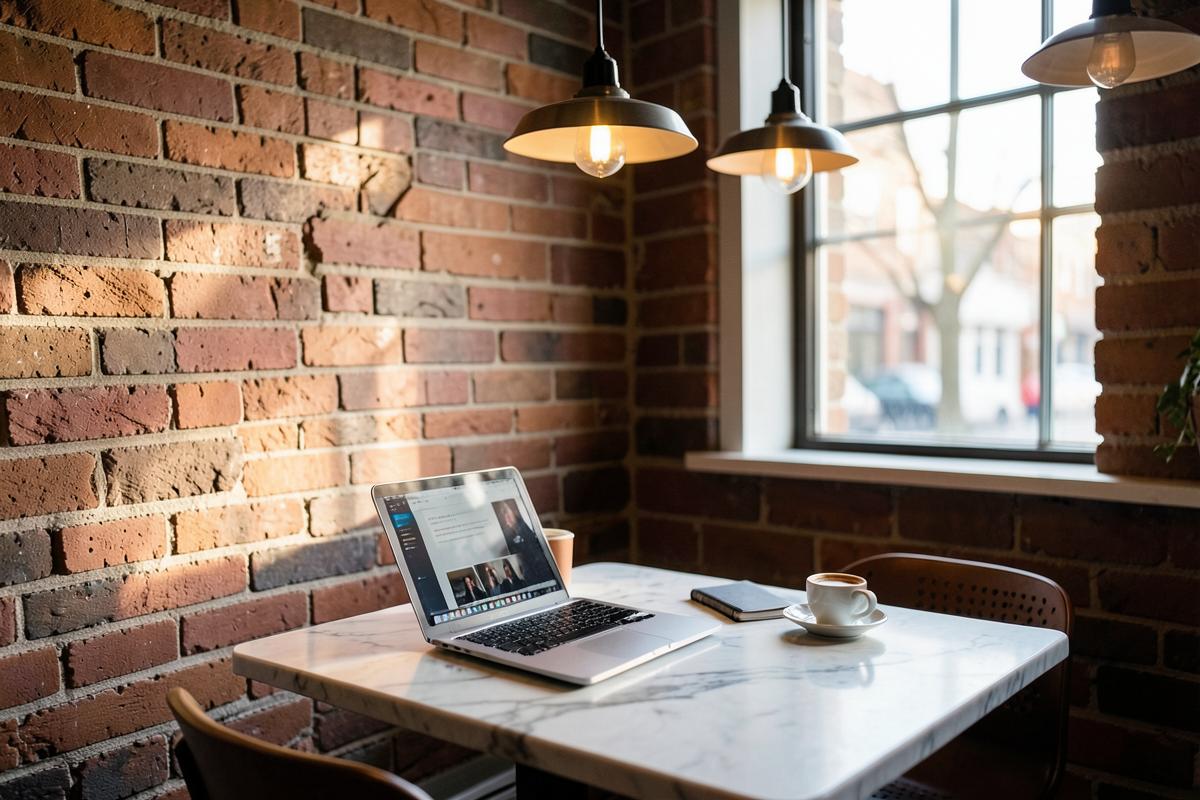 People working from a coworking space